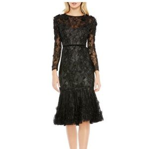 NWT Mac Duggal Floral Lace Sheath Dress Size 12